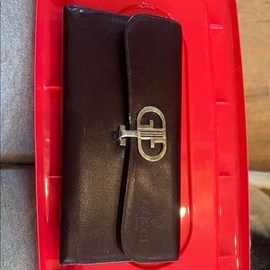 Gucci Italian ladies wallet, 1970’s dark brown leather